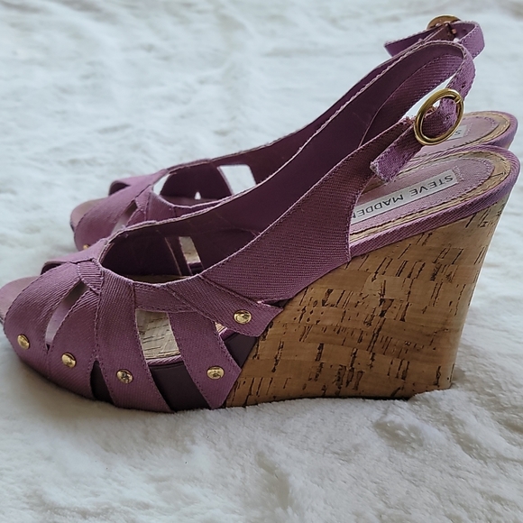 Steve Madden "Crazzy" Wedge - size 8 - Picture 2 of 6